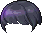 Pure Black Hair, purple