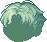 Naughty Hair, green