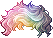 Count Rainbow Bang Hair