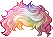 Count Rainbow Bang Hair, red