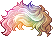 Count Rainbow Bang Hair, blonde
