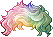 Count Rainbow Bang Hair, green