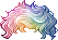 Count Rainbow Bang Hair, blue