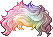 Count Rainbow Bang Hair, brown