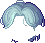 Sensitive Man Hair, blue