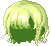 Dew Sparkle Hair, green