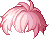 Milky White Paper Hair, red