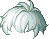 Milky White Paper Hair, green