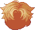 Droopy Cat Ears Hair, orange