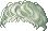 Cropped Wavy Bangs, green