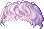 Cropped Wavy Bangs, purple
