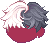 Glitchy Hair, red