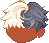 Glitchy Hair, orange
