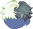 Glitchy Hair, green