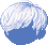 Steamed Bun Hair, blue