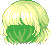 Prim Feathered Bob Hair, green
