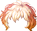 Two-Tone Wavy Perm Hair, orange