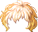 Two-Tone Wavy Perm Hair, blonde