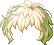 Two-Tone Wavy Perm Hair, green