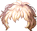 Two-Tone Wavy Perm Hair, brown