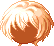 Tousled Fringe Cut, orange