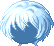 Tousled Fringe Cut, blue
