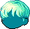 Short Parted Bangs, green