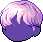 Short Parted Bangs, purple