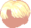 Combed Parted Hair, blonde