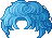 Toy Poodle Hair, blue