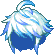 Feathered Locks, blue