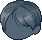 Voluminous Flora Hair, blue