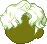 Shaggy Mess Hair, green