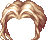 Shaggy Parted Hair, brown