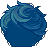 Sparkling Hair, blue
