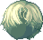 V Hair, green