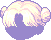 Short Parts with Buns, purple