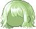 Fuzzy Fried Hair, green