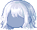 Fuzzy Fried Hair, blue