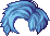 Dark Miro Hair, blue