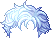 Noodly Hair, blue
