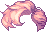 Bling Crescent Hair, red