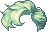 Bling Crescent Hair, green