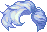 Bling Crescent Hair, blue