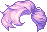 Bling Crescent Hair, purple
