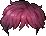 Dark Feathered Bed Head, red