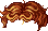 Mustache Perm Hair, orange
