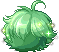 Cartoon Boy Hair, green