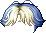 Two-Tone Bangs Hair, blue