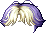 Two-Tone Bangs Hair, purple